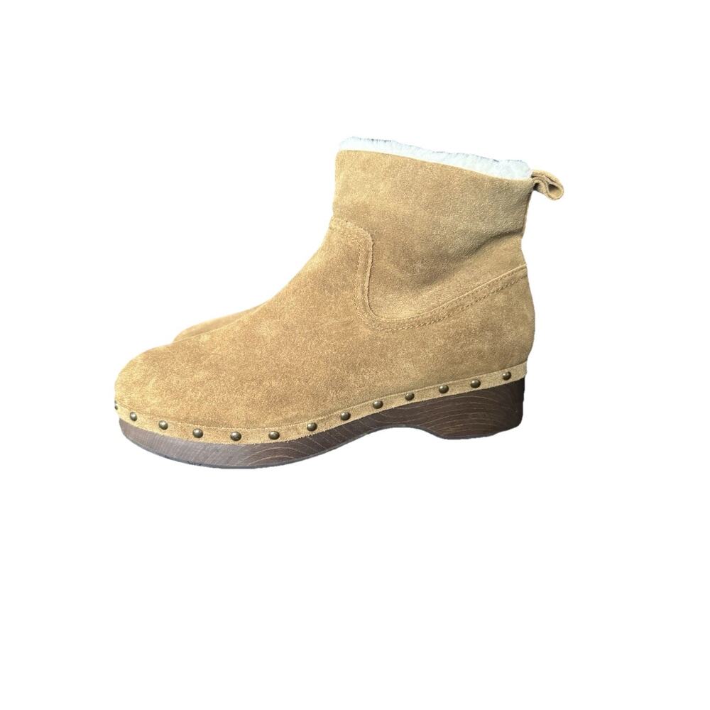 Madewell Toffee The Marceline Clog Boot in Shearling Size 8